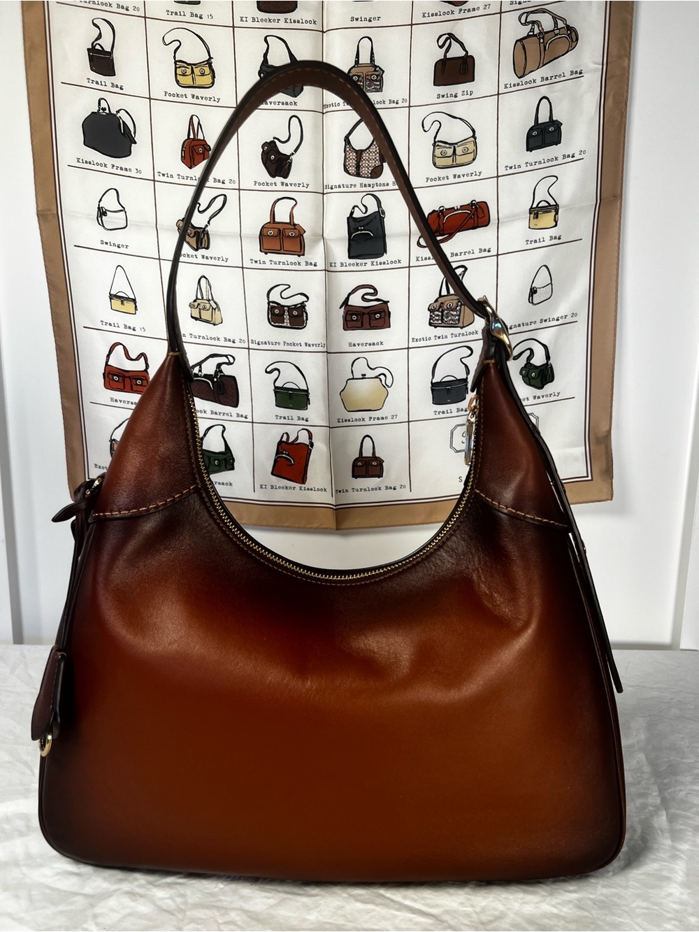 Coach Ella Shoulder Bag in Burnished Redwood Leather - Like New - Picture 4 of 9